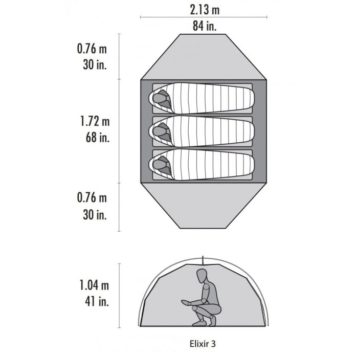MSR Elixir 3 Backpacking Tent